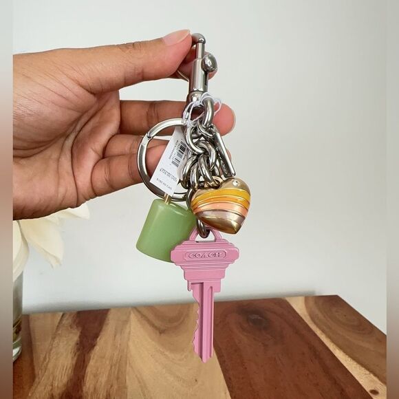 NWT Coach Key Cluster Bag Charm - Picture 2 of 4